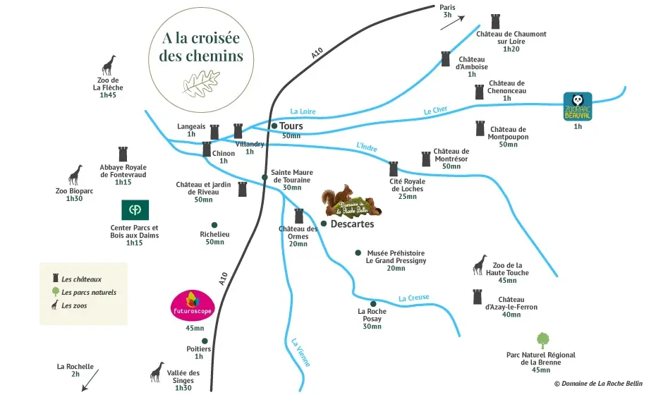 Carte situation Domaine Roche Bellin